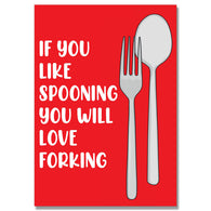 Like Spooning Love Forking Card